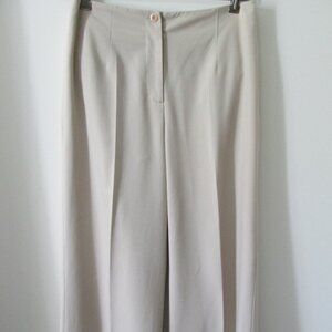 Talbots Ivory High Rise Wide Leg Stretch Dress Pant 4
